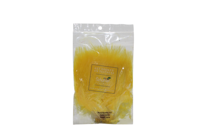 3-5" Turkey Marabou Blood Yellow H36 Feather Pack