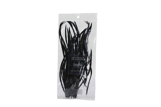 5"+ Goose Biots Bleached & Dyed H80 Black