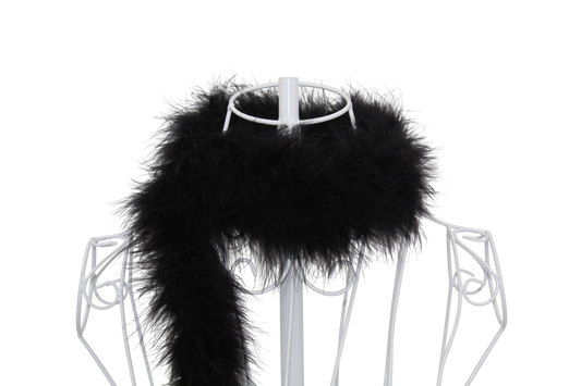 Feather Boa Marabou H80 Black