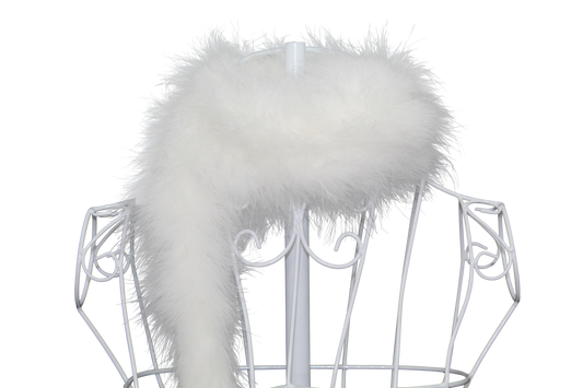 Feather Boa Marabou H81 White