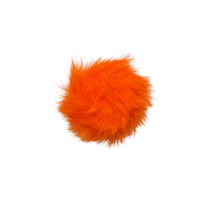3-5" Turkey Marabou Orange H62 Feather Pack