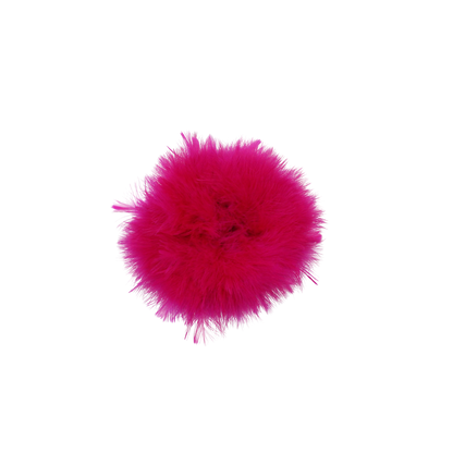 3-5" Turkey Marabou Blood Hot Pink H69 Feather Pack