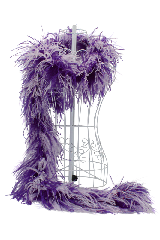 Feather Boa Ostrich Mix H75 Purple & H73 Light Lilac