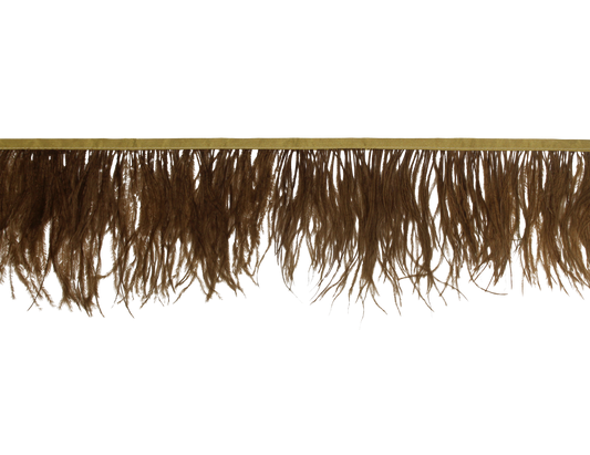 Ostrich Fringe 5-7" H27 Honey Brown