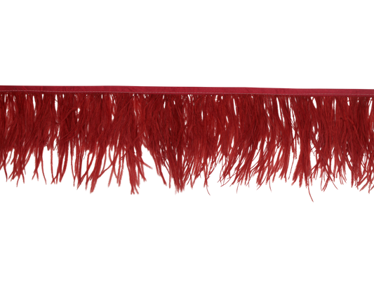 Ostrich Fringe 5-7" H53 Swiftie Red