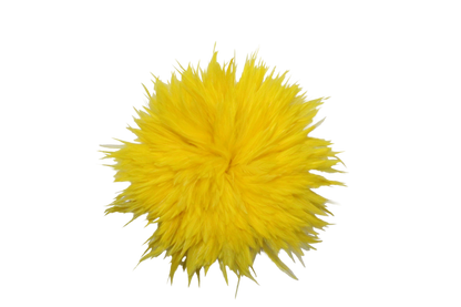 6-7" Rooster Saddles Bleached & Dyed H36 Yellow