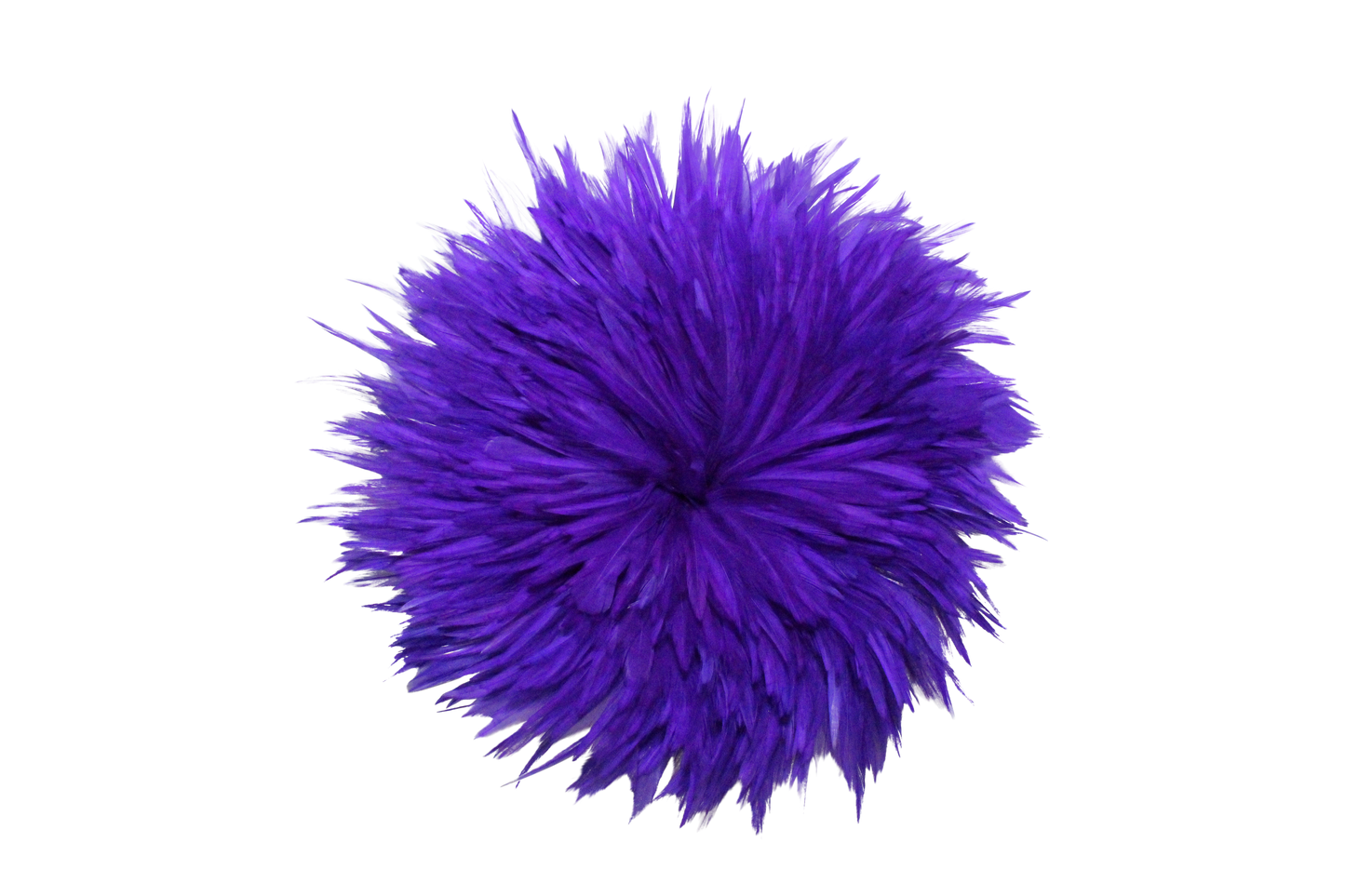 6-7" Rooster Saddles Bleached & Dyed H76 Purple