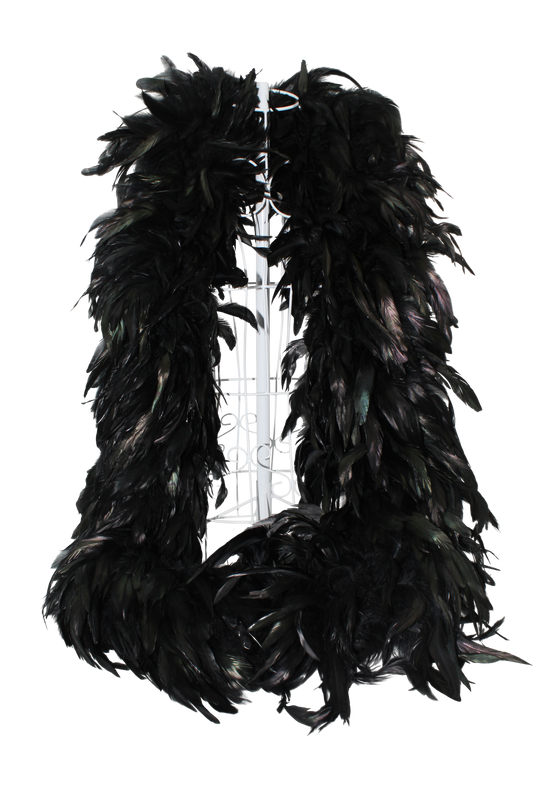 Feather Boa Schlappen H80 Black