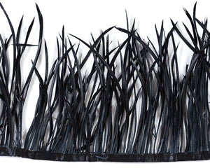 Black Biot Feathers by the Yard