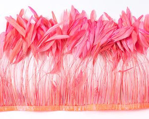 Pink stripped cocktail feathers