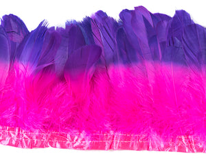 Double Dyed Nagoire Feathers by the Yard - CHOOSE YOUR COLOR