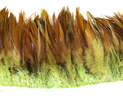 Lime Saddles  Feathers 6-7 inches by the Pound