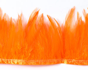 Orange Saddles Feathers by the Yard