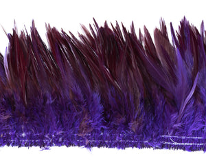 Purple Saddles  Feathers 6-7 inches by the Pound