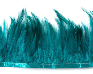 Hackle feathers, 5-7" on tape by the Yard (CHOOSE YOUR COLOR)